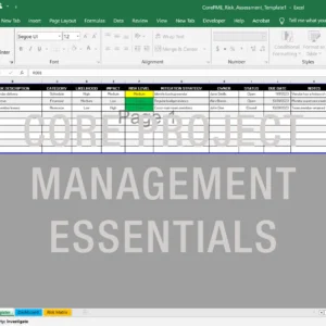Risk Assessment Template – Excel Document with Built-in Macros